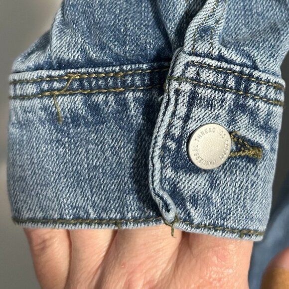 NWT Universal Thread Utility Baggy Denim Jumpsuit Women's Size 10 - Picture 7 of 14